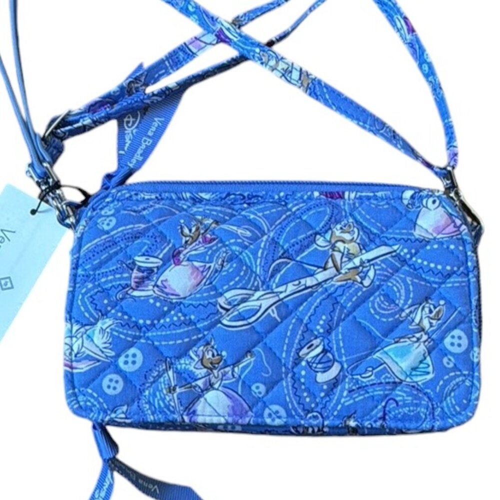 Vera Bradley Disney RFID All in One Crossbody in Cinderella Paisley - NWT
